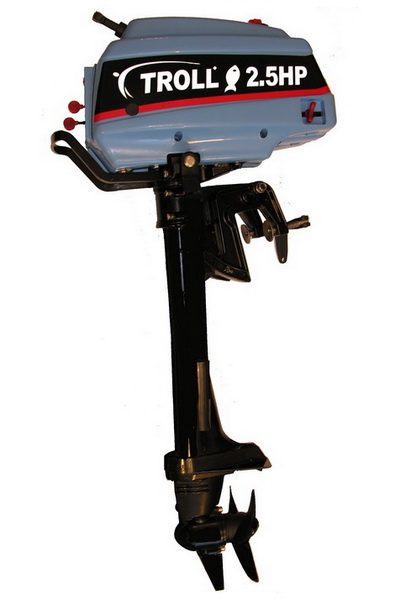 Лодочный мотор Troll T2,5HP синего цвета